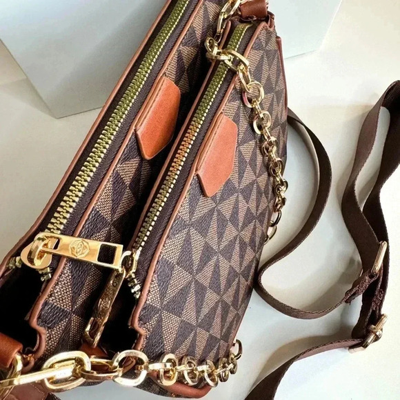 NWT Crossbody Bag Set canvas 2 in 1 - Picture 7 of 13